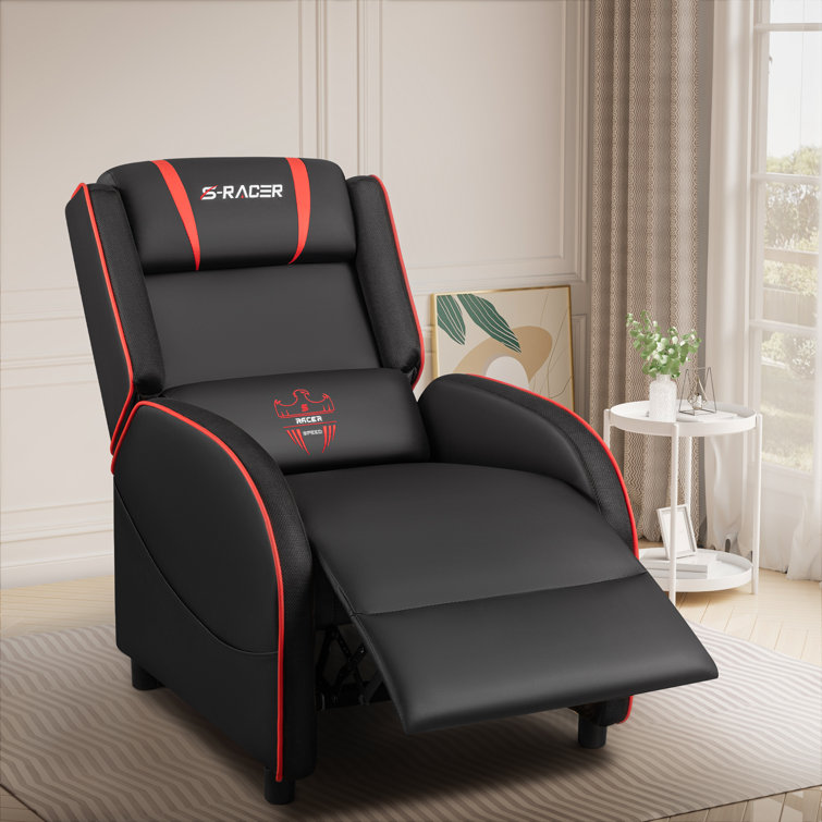 Massage racing gaming chair deals chair with rgb led lights